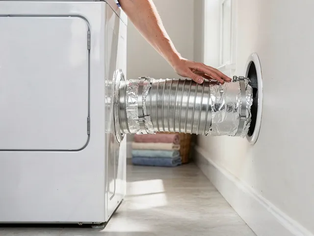 Professional dryer vent hose installation by North Castle Dryer Vent Cleaning in North Castle